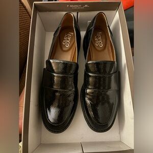 Franco Sarto black platform loafers